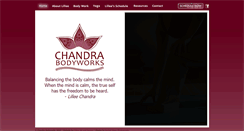 Desktop Screenshot of chandrabodyworks.com